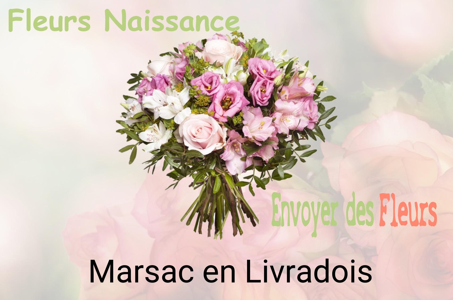 Bouquet de fleurs de naissance livré à Marsac-en-Livradois